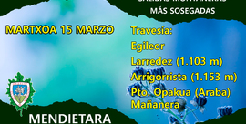 Egileor—LARREDEZ (1.103 mts)—ARRIGORISTA (1.153 mts)—Pto. Opakua- Araba. Mañanera